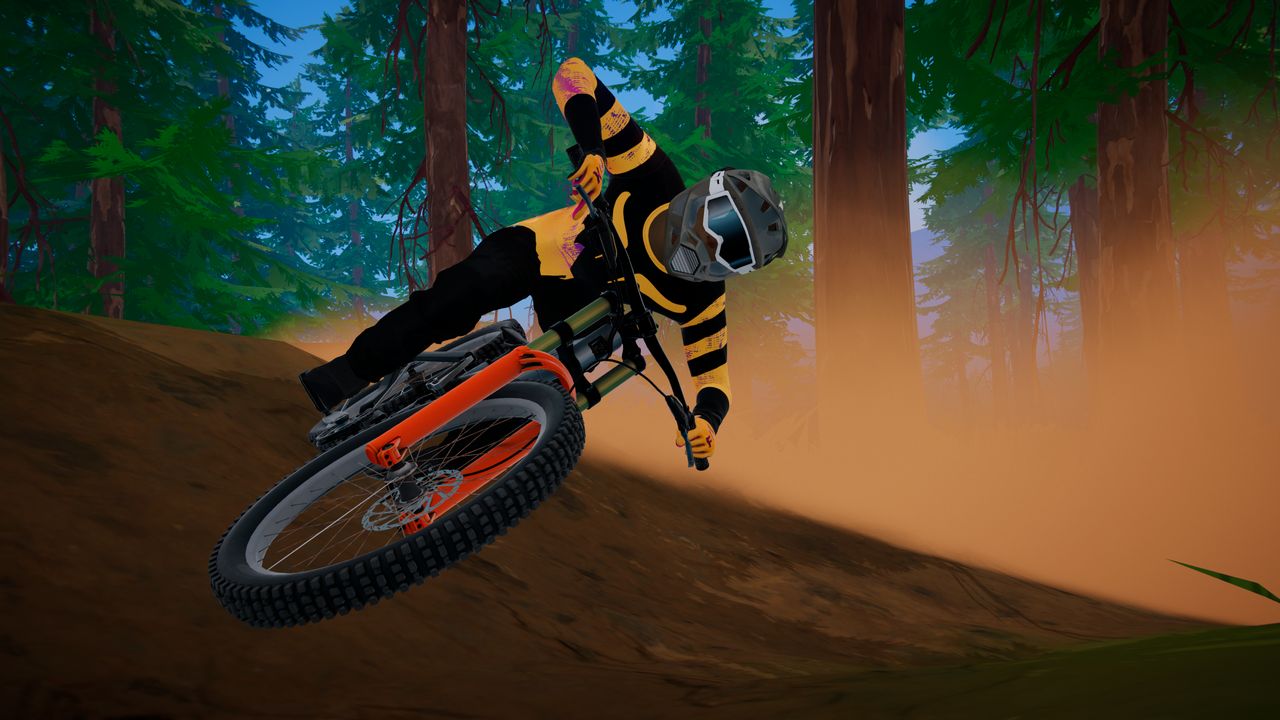 Cranked: whipping out of a berm