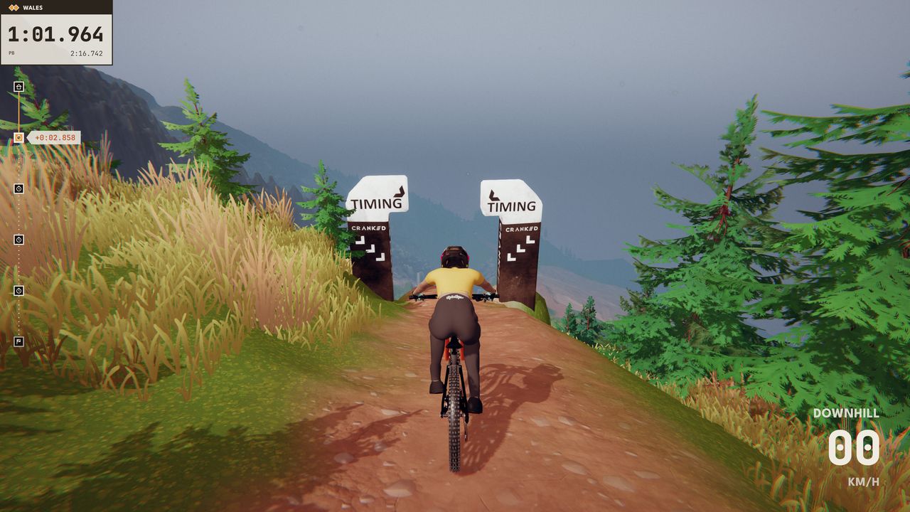 The Lakeside Enduro timing gate in Cranked